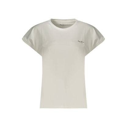 Pepe Jeans White Cotton Women T-Shirt