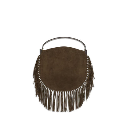 Isabel Marant Brown Calf Leather Bos Taurus Shoulder Bag
