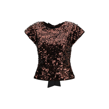 Ganni Brown Polyester Shirt