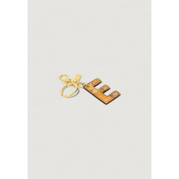 Alviero Martini Prima Classe Beige Leather Keychain