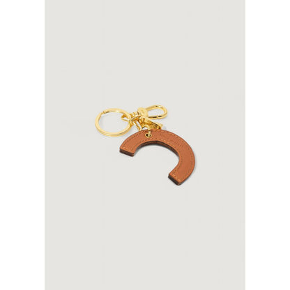 Alviero Martini Prima Classe Beige Leather Keychain