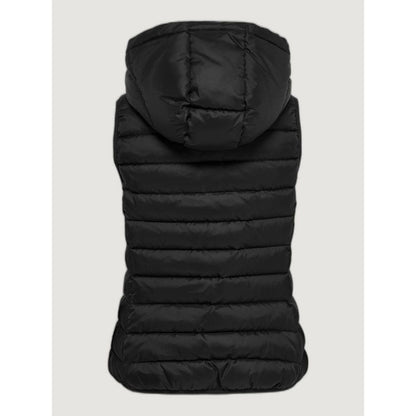 Only Black Polyester Sleveless Jacket