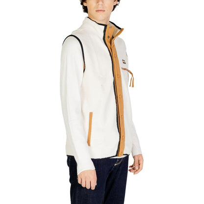 Columbia Cream Polyester Sleveless Jacket