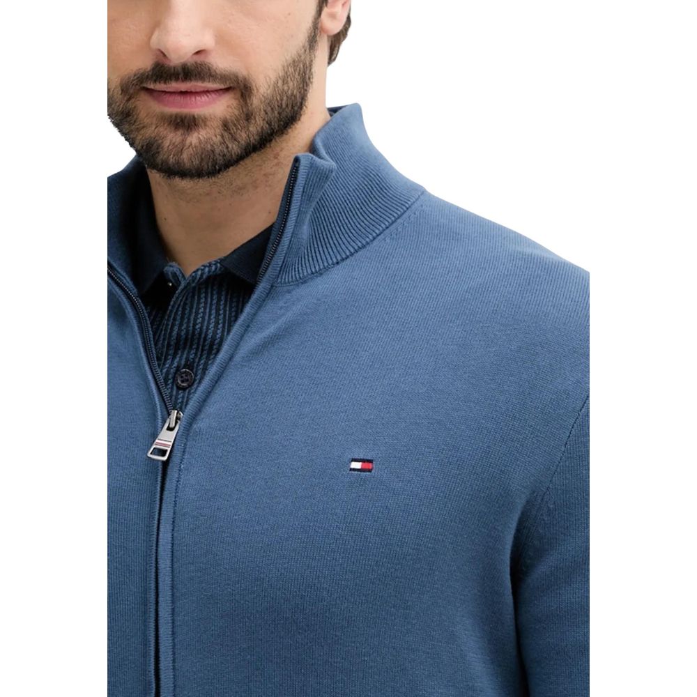 Tommy Hilfiger Blue Cotton Cardigan