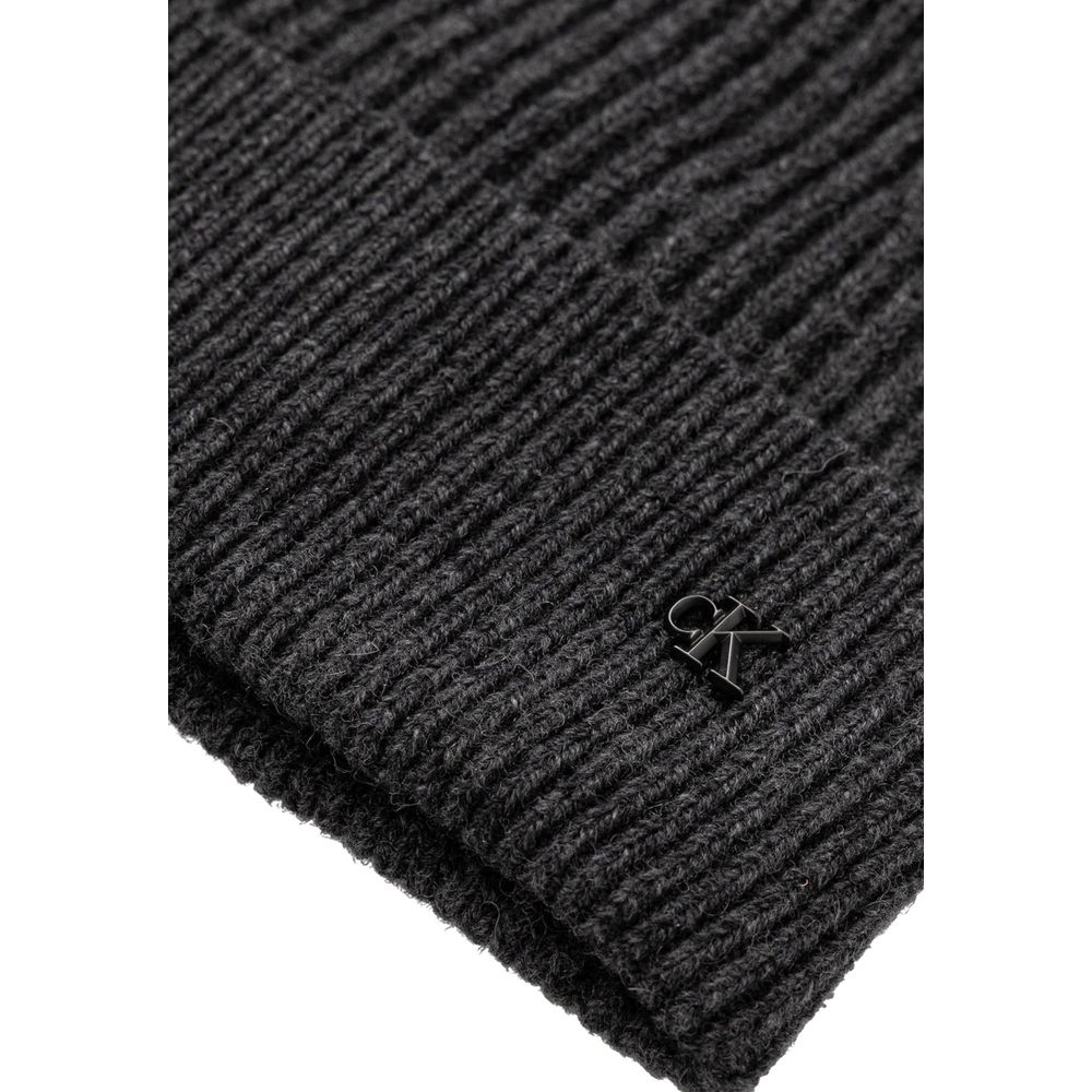 Calvin Klein Gray Wool Cap (Baseball Hat)