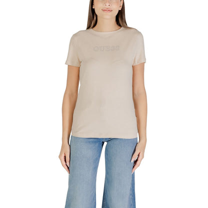 Guess Active Beige Cotton T-Shirt