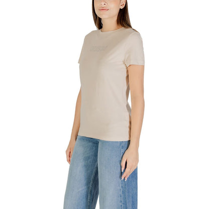 Guess Active Beige Cotton T-Shirt
