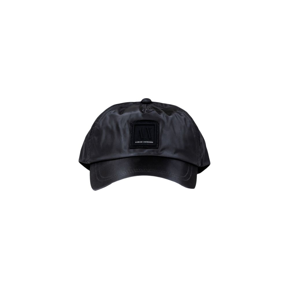 Armani Exchange Black Polyamide Cap (Baseball Hat)