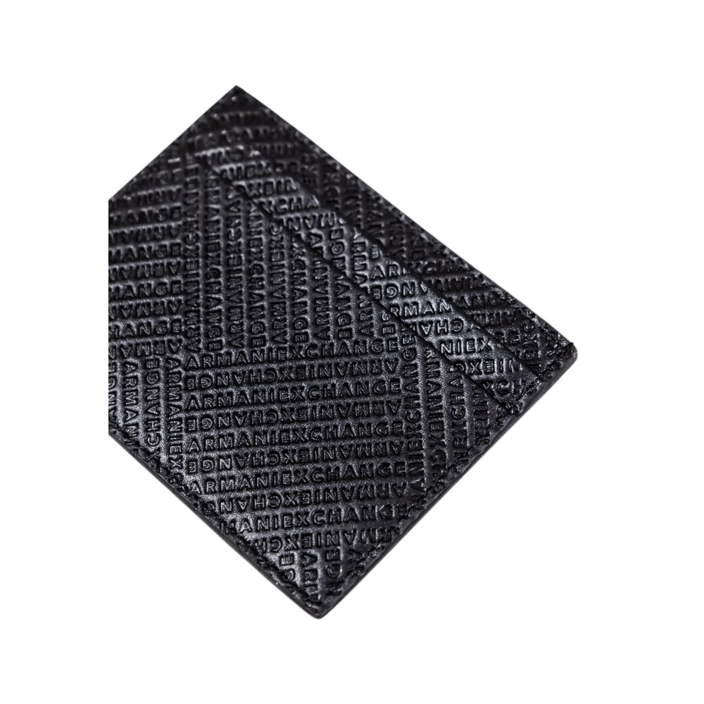 Armani Exchange Black Leather Cardholder