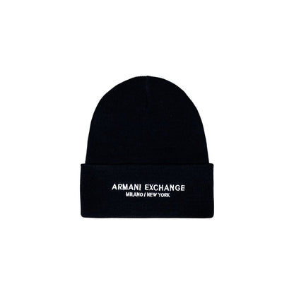 Armani Exchange Blue Polyester Cap (Baseball Hat)