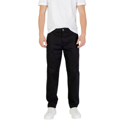 Armani Exchange Black Cotton Skinny Pants