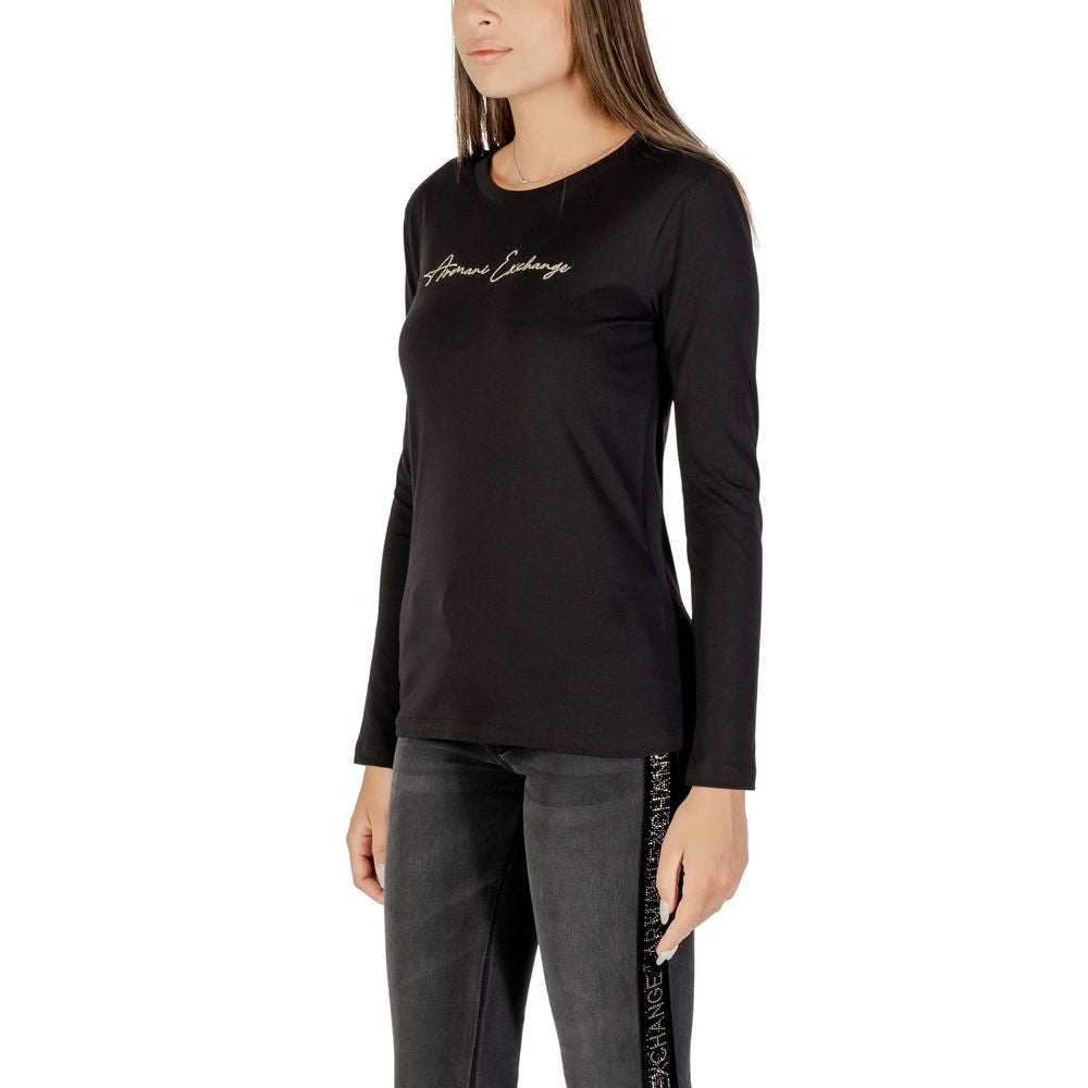 Armani Exchange Bicolor Cotton Long Sleeve T-Shirt