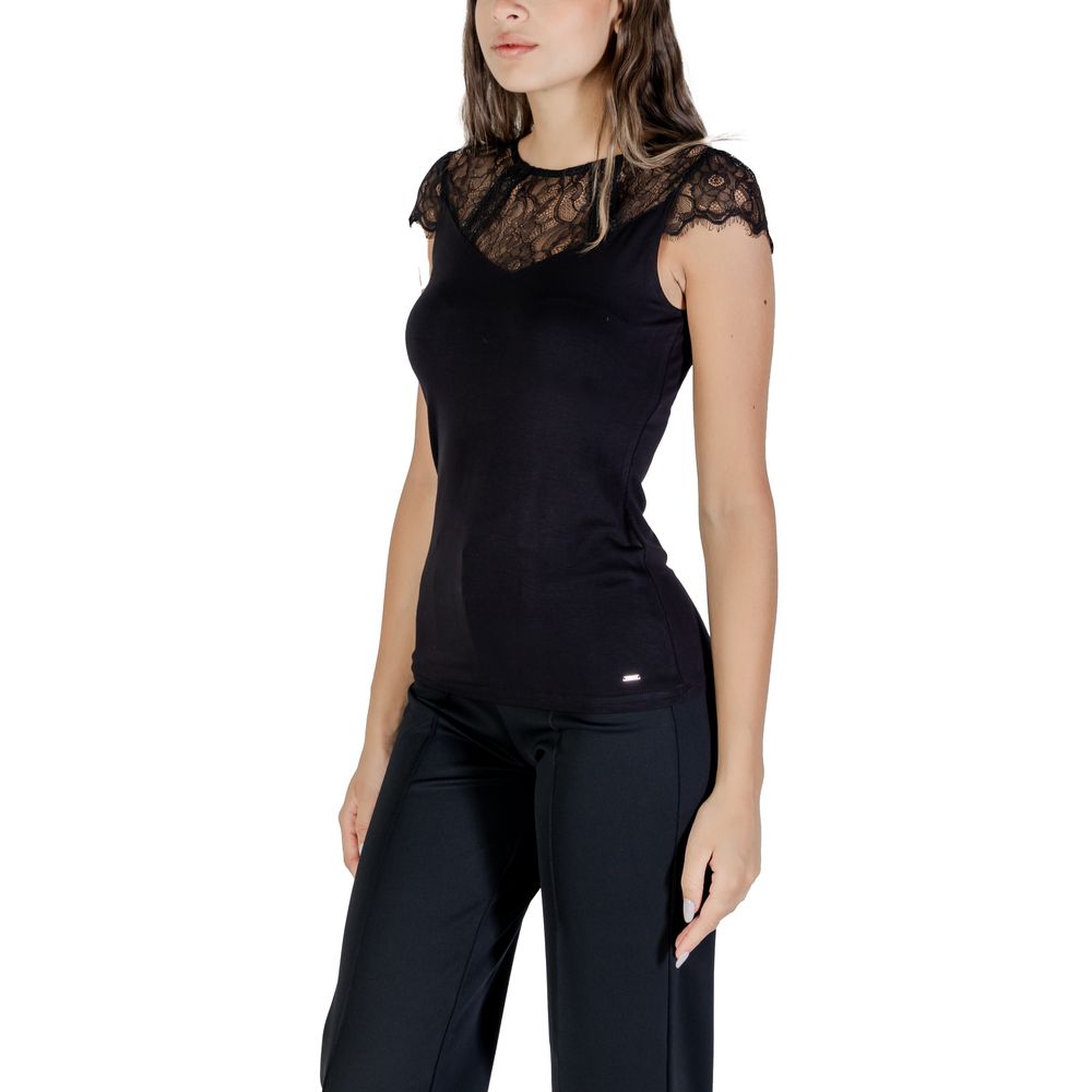 Morgan De Toi Black Viscose Blouse