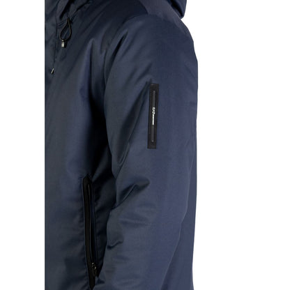 EA7 Emporio Armani Blue Polyester Coat