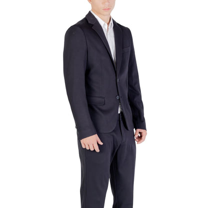 Antony Morato Blue Viscose Blazer
