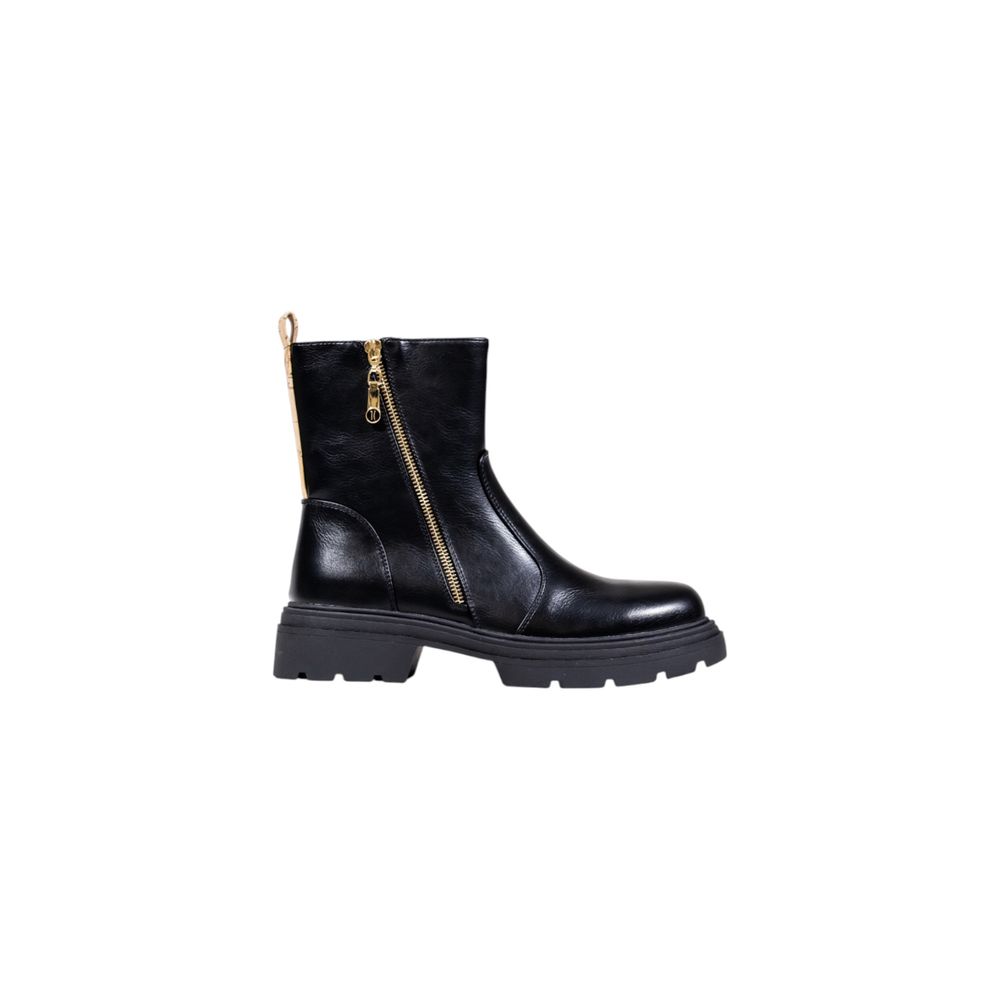 Alviero Martini Prima Classe Black Polyethylene Ankle Boots