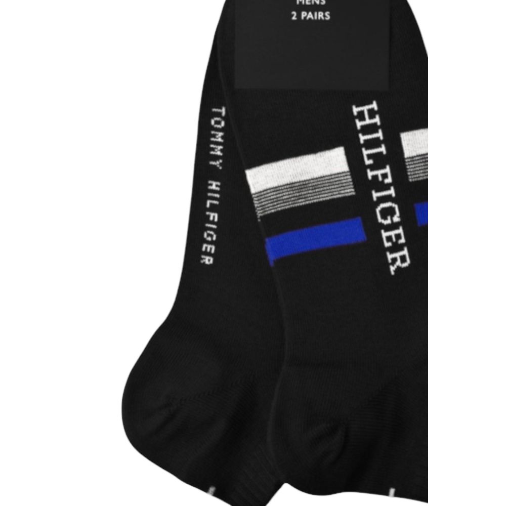 Tommy Hilfiger Black Cotton Socks