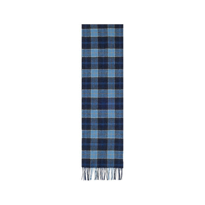 Barbour Blue Wool Scarf