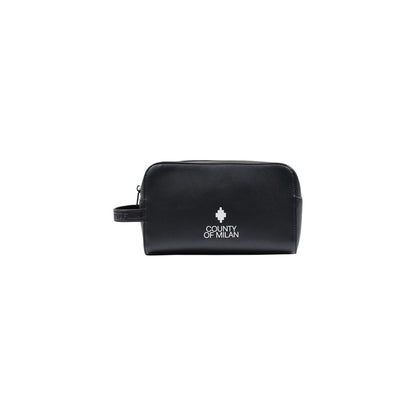 County of Milan Black Polyethylene Clutch Bag