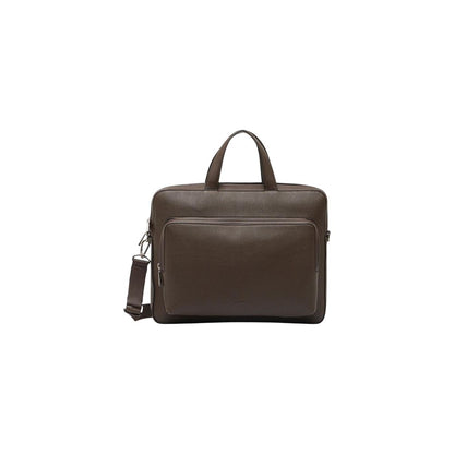 Calvin Klein Brown Polyethylene Briefcase