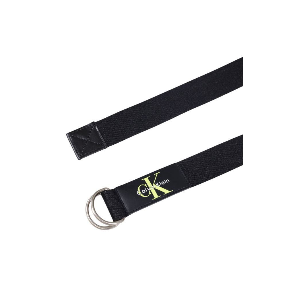 Calvin Klein Black Recycled Polyester Belt