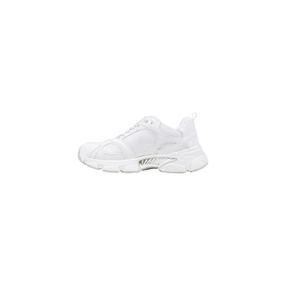 Guess White Polyester Chunky Sneakers