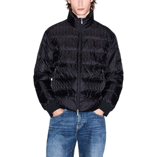 Armani Exchange Black Polyamide Coat