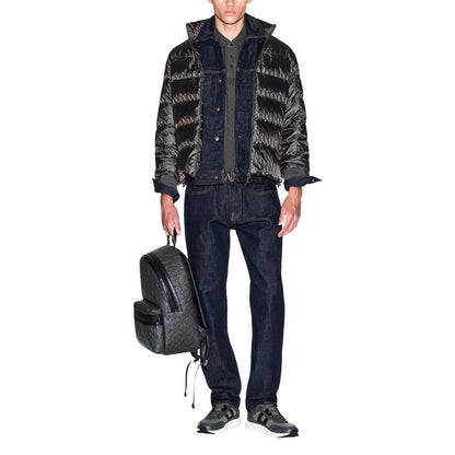 Armani Exchange Green Polyamide Coat