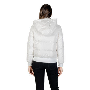 Armani Exchange White Polyamide Coat