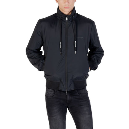 Armani Exchange Black Polyamide Bomber