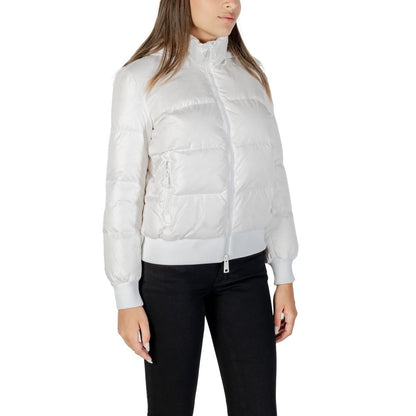 Armani Exchange White Polyamide Coat