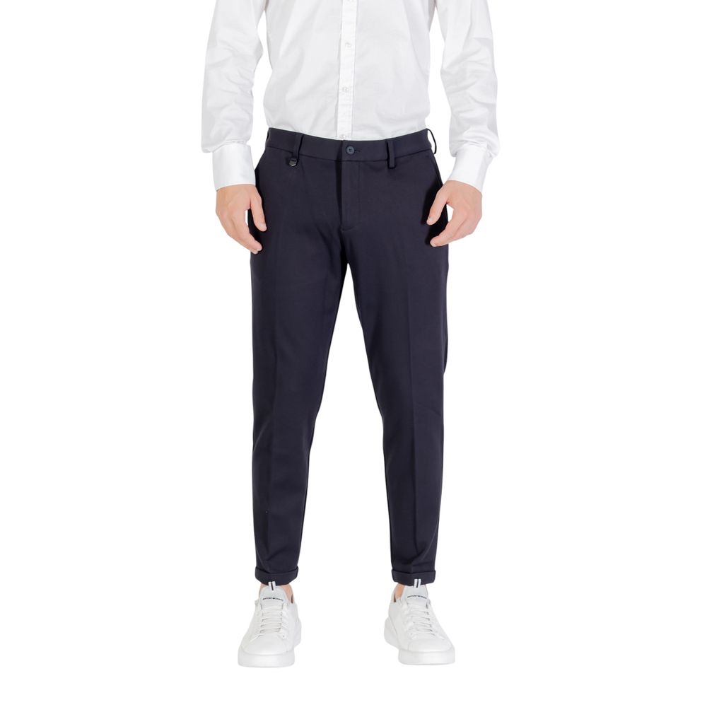 Antony Morato Blue Viscose Dress Pants