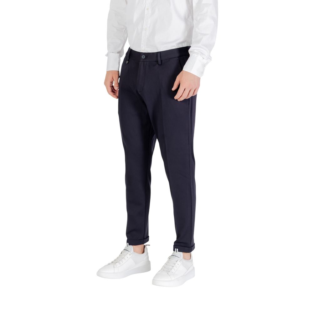 Antony Morato Blue Viscose Dress Pants