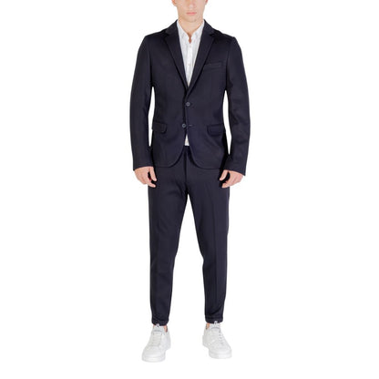 Antony Morato Blue Viscose Dress Pants