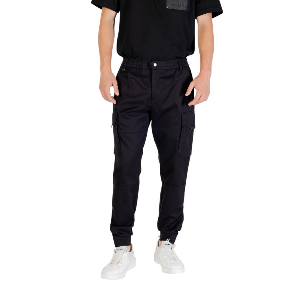 Antony Morato Black Viscose Casual Pants