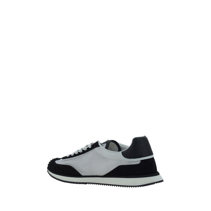 Dolce & Gabbana White Fabric Athletic Sneakers