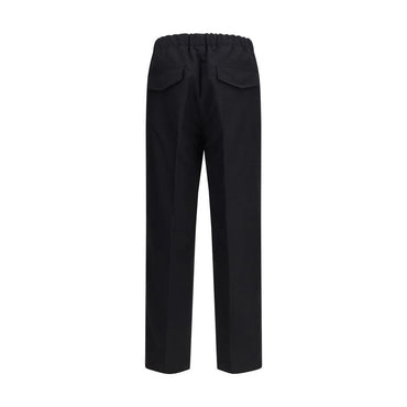 Jil Sander Black Cotton Casual Pants