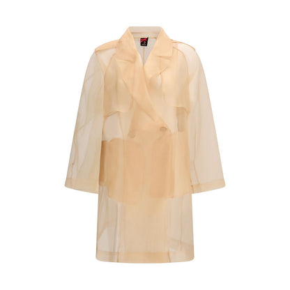 PINKO Multicolor Silk Trench Coat