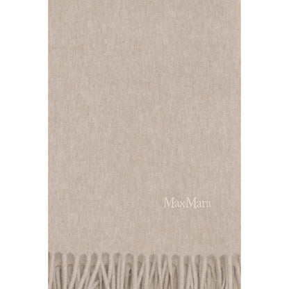Max Mara Beige Cashmere Scarf