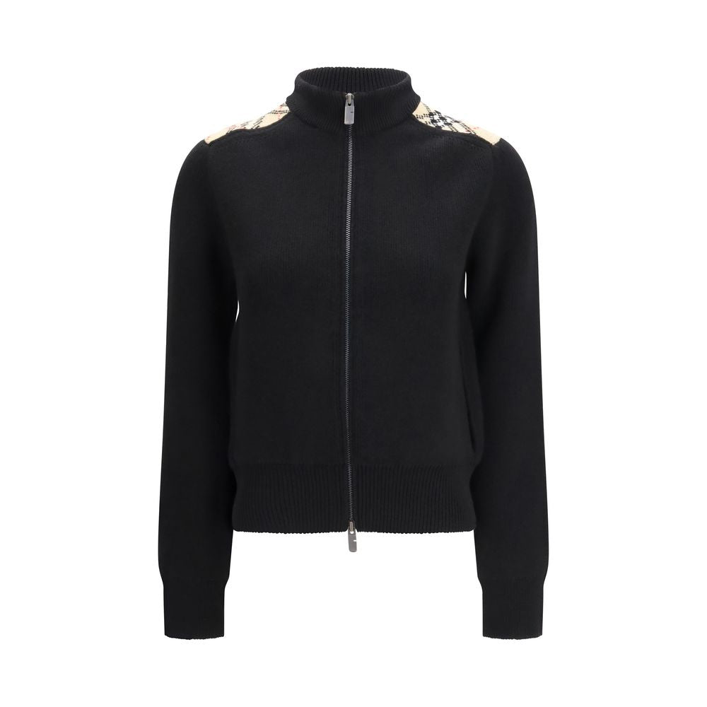 Burberry Black Wool Cardigan