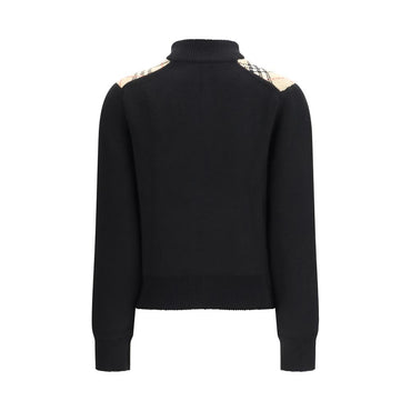 Burberry Black Wool Cardigan