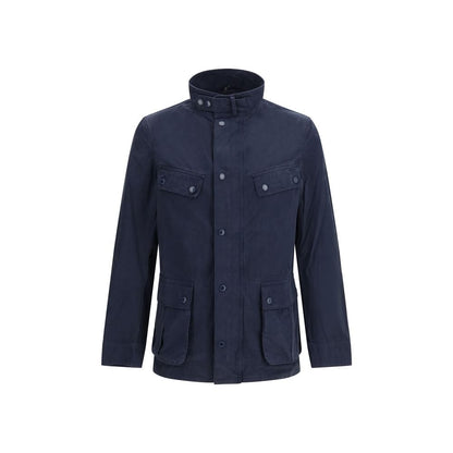 Barbour International Blue Cotton Full-Length Jacket