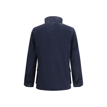 Barbour International Blue Cotton Full-Length Jacket
