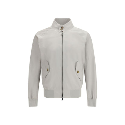 Baracuta White Polyester Bomber