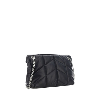 Saint Laurent Black Lamb Ovis Aries Aries Shoulder Bag