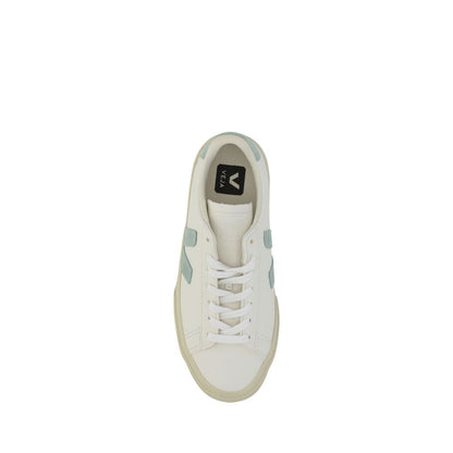 Veja White Calf Leather Bos Taurus Low Top Sneakers