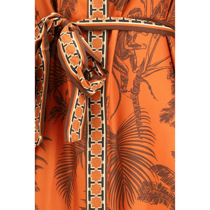 Alemais Orange Silk Casual Dress