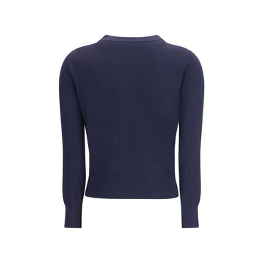 Ami Paris Blue Merino Wool Cardigan