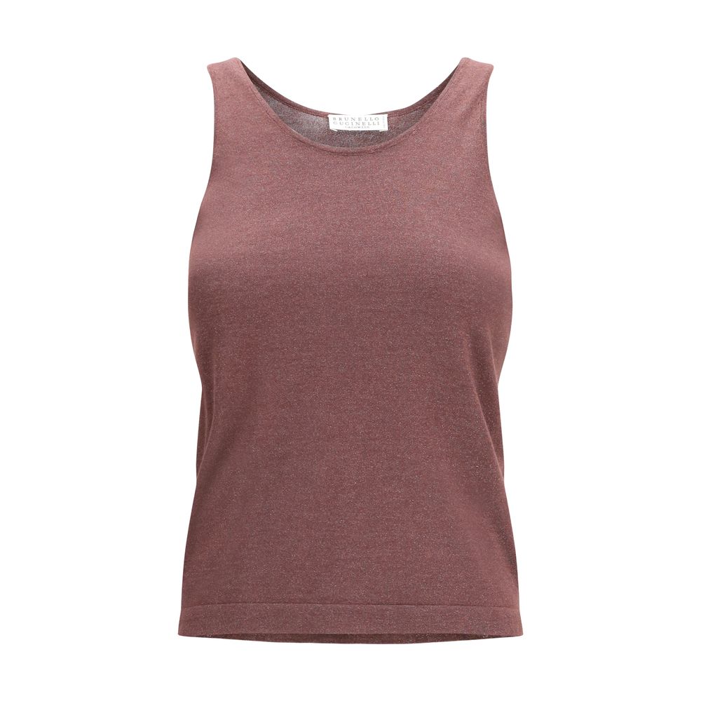 Brunello Cucinelli Bordeaux Cashmere T-Shirt