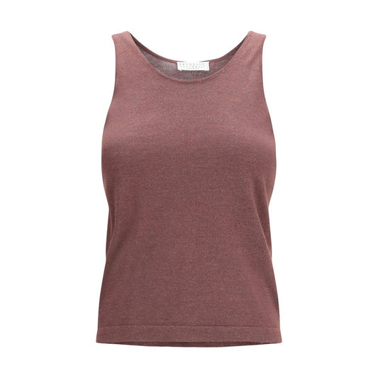 Brunello Cucinelli Bordeaux Cashmere T-Shirt